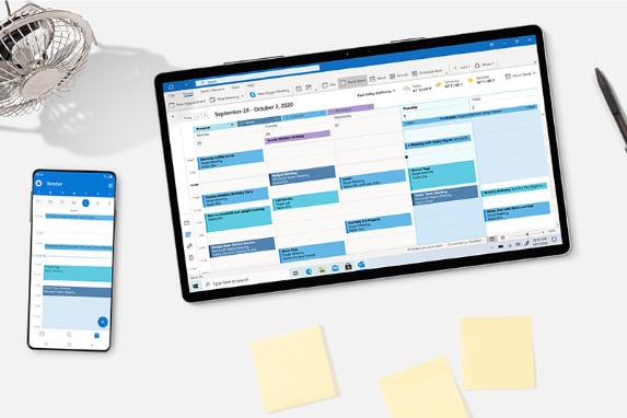 Screenshot of app Outlook Calendar