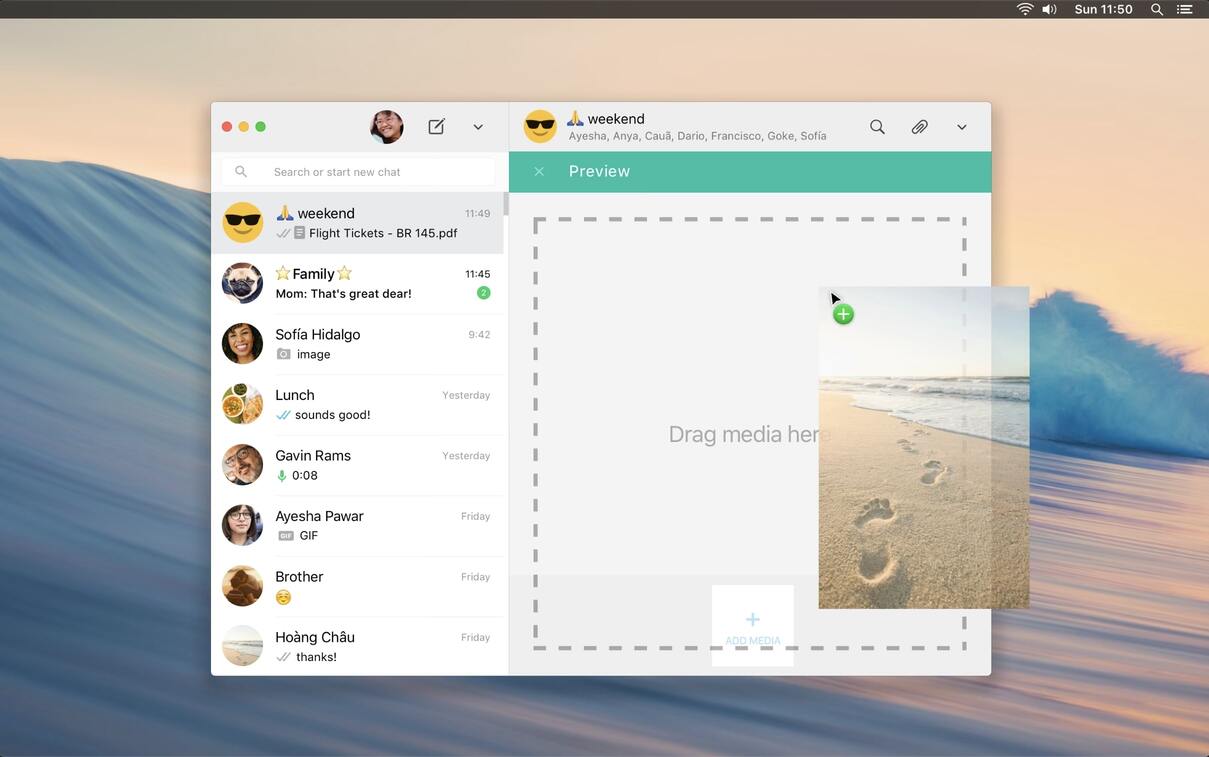 Screenshot of app WhatsApp